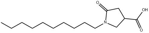 1-decyl-5-oxopyrrolidine-3-carboxylic acid Structure