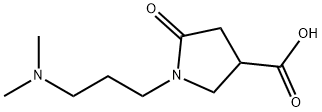 1-[3-(dimethylamino)propyl]-5-oxopyrrolidine-3-carboxylic acid 구조식 이미지
