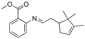 methyl 2-[[2-(2,2,3-trimethyl-3-cyclopenten-1-yl)ethylidene]amino]benzoate 구조식 이미지