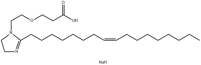 sodium (Z)-3-[2-[2-(heptadec-8-enyl)-4,5-dihydro-1H-imidazol-1-yl]ethoxy]propionate  Structure