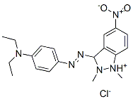 3-[[4-(diethylamino)phenyl]azo]-1,2-dimethyl-5-nitro-1H-indazolium chloride Structure