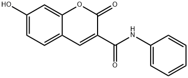 7-hydroxy-2-oxo-N-phenyl-2H-1-benzopyran-3-carboxamide Structure