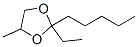 2-ethyl-4-methyl-2-pentyl-1,3-dioxolane Structure