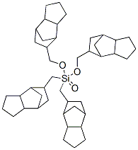 테트라키스[(옥타하이드로-4,7-메타노-1H-인덴-5-일)메틸]실리케이트 구조식 이미지