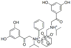 bis[benzyl[2-(3,5-dihydroxyphenyl)-2-oxoethyl]isopropylammonium] sulphate  Structure