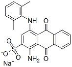 sodium 1-amino-4-(2,6-dimethylanilino)-9,10-dihydro-9,10-dioxoanthracene-2-sulphonate 구조식 이미지
