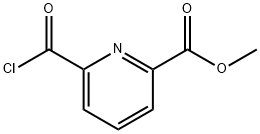 2-Pyridinecarboxylic acid, 6-(chlorocarbonyl)-, methyl ester (9CI) Structure