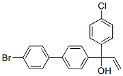 4'-bromo-alpha-(4-chlorophenyl)-alpha-vinyl-[1,1'-biphenyl]-4-methanol 구조식 이미지
