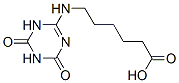 6-[(1,4,5,6-tetrahydro-4,6-dioxo-1,3,5-triazin-2-yl)amino]hexanoic acid 구조식 이미지