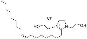 (Z)-2-(8-heptadecenyl)-4,5-dihydro-1,3-bis(2-hydroxyethyl)-1H-imidazolium chloride 구조식 이미지