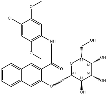 2-(BETA-D-GALACTOSIDOXY)NAPHTHOL AS-LC Structure