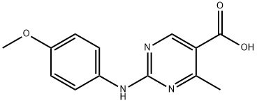 2-[(4-Methoxyphenyl)amino]-4-methylpyrimidine-5-carboxylic acid Structure