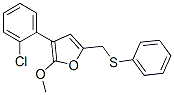 3-(2-CHLORO-PHENYL)-2-METHOXY-5-PHENYLSULFANYLMETHYL-FURAN Structure