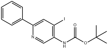 3-N-BOC-AMINO-4-IODO-6-PHENYLPYRIDINE Structure