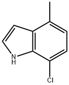 7-Chloro-4-methyl-1H-indole 구조식 이미지