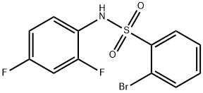 N-(2,4-Difluorophenyl) 2-bromobenzenesulfonamide 구조식 이미지