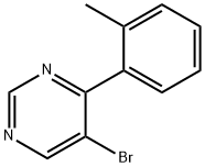 5-Bromo-4-(2-methylphenyl)pyrimidine Structure