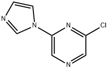 2-Chloro-6-(1H-imidazol-1-yl)pyrazine 구조식 이미지