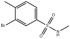 N-Methyl 3-bromo-4-methylbenzenesulfonamide Structure