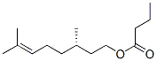 (S)-3,7-dimethyloct-6-enyl butyrate Structure