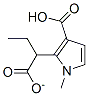 alpha-ethyl 3-carboxy-1-methyl-1H-pyrrole-2-acetate Structure