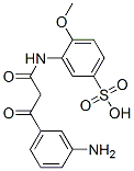 3-[[3-(3-aminophenyl)-1,3-dioxopropyl]amino]-4-methoxybenzenesulphonic acid 구조식 이미지