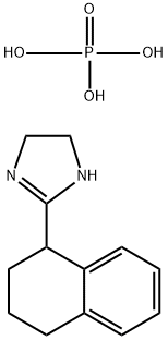 4,5-dihydro-2-(1,2,3,4-tetrahydro-1-naphthyl)-1H-imidazolium dihydrogen phosphate Structure