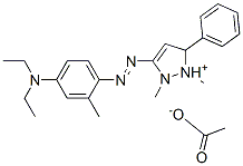 3-[[4-(diethylamino)-o-tolyl]azo]-1,2-dimethyl-5-phenyl-1H-pyrazolium acetate 구조식 이미지