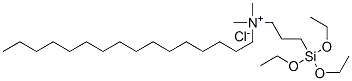 hexadecyldimethyl[3-(triethoxysilyl)propyl]ammonium chloride Structure