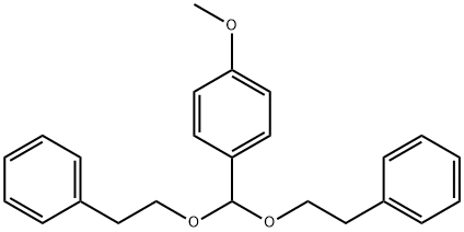 1-[비스(2-페닐에톡시)메틸]-4-메톡시벤젠 구조식 이미지