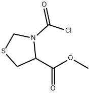 methyl 3-(chlorocarbonyl)thiazolidine-4-carboxylate Structure