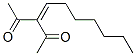 3-heptylidenepentane-2,4-dione  Structure