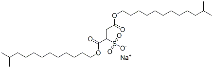 sodium 1,4-bis(11-methyldodecyl) sulphonatosuccinate Structure