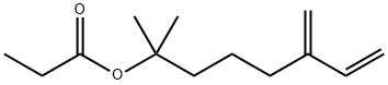 2-methyl-6-methyleneoct-7-en-2-yl propionate Structure