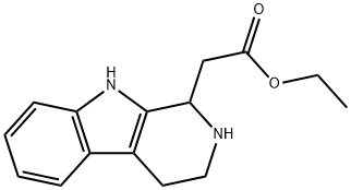 ethyl 2,3,4,9-tetrahydro-1H-pyrido[3,4-b]indole-1-acetate  Structure