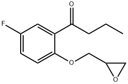 1-[5-fluoro-2-(oxiranylmethoxy)phenyl]butan-1-one Structure