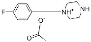 1-(p-fluorophenyl)piperazinium acetate Structure