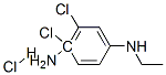 4,5-dichloro-N-ethylbenzene-1,4-diamine hydrochloride  Structure