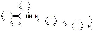 4-[2-[4-(diethylamino)phenyl]vinyl] 2-naphthylphenylhydrazone Structure