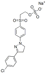 sodium 2-[[4-[3-(4-chlorophenyl)-4,5-dihydro-1H-pyrazol-1-yl]phenyl]sulphonyl]ethyl sulphate Structure