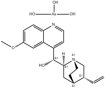 tris[(8alpha)-6'-methoxycinchonan-9(R)-ol] arsenite Structure