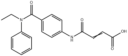 (E)-4-{4-[(ETHYLANILINO)CARBONYL]ANILINO}-4-OXO-2-BUTENOIC ACID Structure