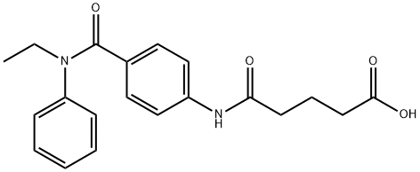 5-{4-[(ETHYLANILINO)CARBONYL]ANILINO}-5-OXOPENTANOIC ACID 구조식 이미지