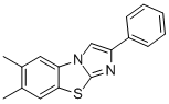 6,7-DIMETHYL-2-PHENYLIMIDAZO[2,1-B]BENZOTHIAZOLE Structure