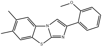 6,7-DIMETHYL-2-(2-METHOXYPHENYL)IMIDAZO[2,1-B]BENZOTHIAZOLE Structure