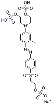 2,2'-[[3-메틸-4-[[4-[[2-(설포옥시)에틸]설포닐]페닐]아조]페닐]이미노]비스에틸비스(황산수소),나트륨염 구조식 이미지