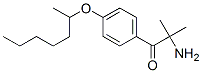 1-Propanone,  2-amino-2-methyl-1-[4-[(1-methylhexyl)oxy]phenyl]- Structure