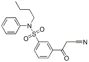 N-부틸-3-(시아노아세틸)-N-페닐벤젠술폰아미드 구조식 이미지