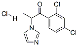 1-(2,4-dichlorophenyl)-2-(1H-imidazol-1-yl)propan-1-one hydrochloride 구조식 이미지