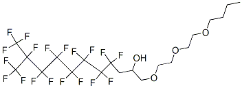 1-[2-(2-butoxyethoxy)ethoxy]-4,4,5,5,6,6,7,7,8,8,9,9,10,11,11,11-hexadecafluoro-10-(trifluoromethyl)undecan-2-ol 구조식 이미지